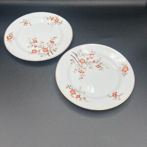 Vintage 1940s Noritake Brenda 3064 Fine China 7” Salad Plates (2)
